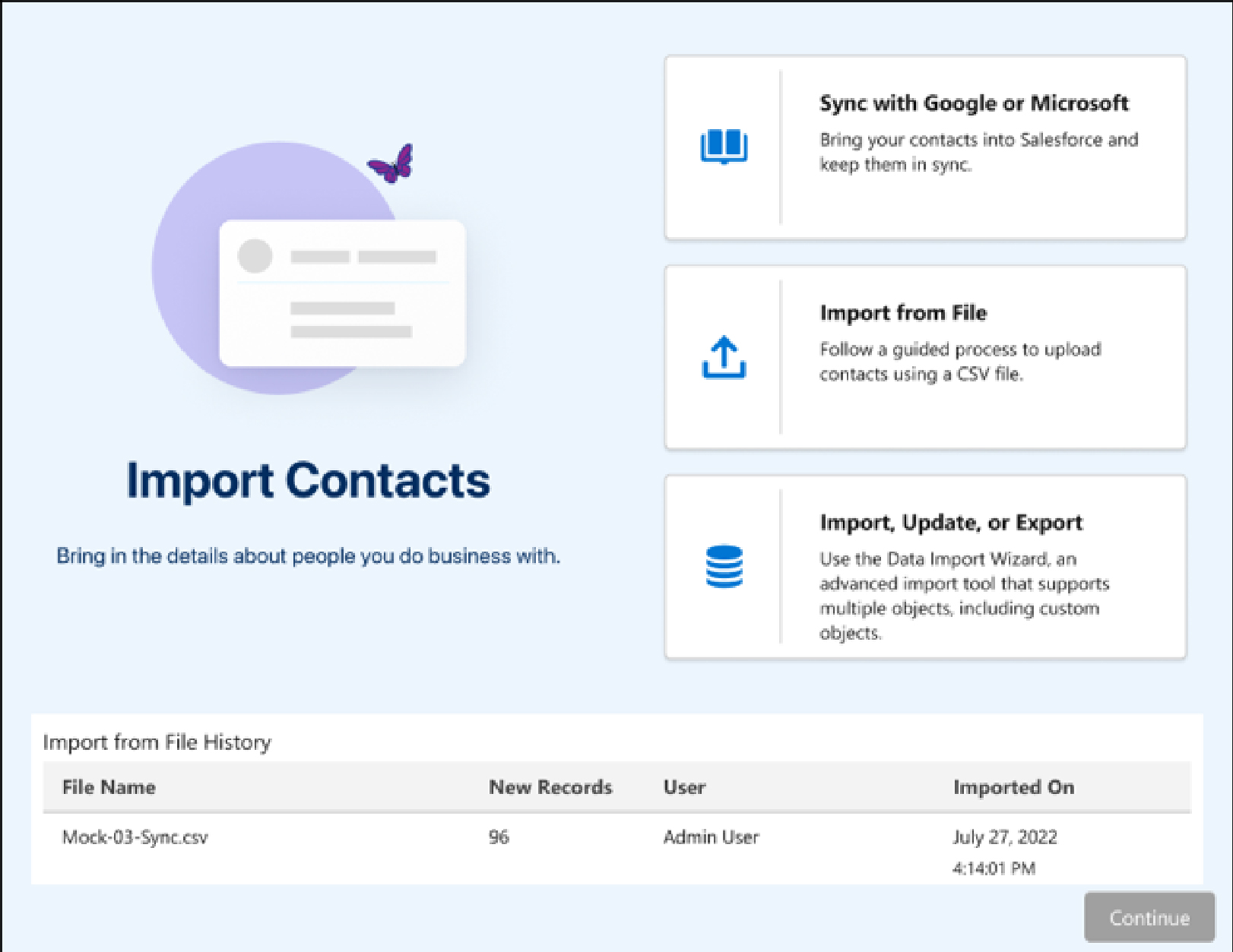 Importing Contacts and Leads with a Guided Experience Importing Contacts and Leads with a Guided Experience